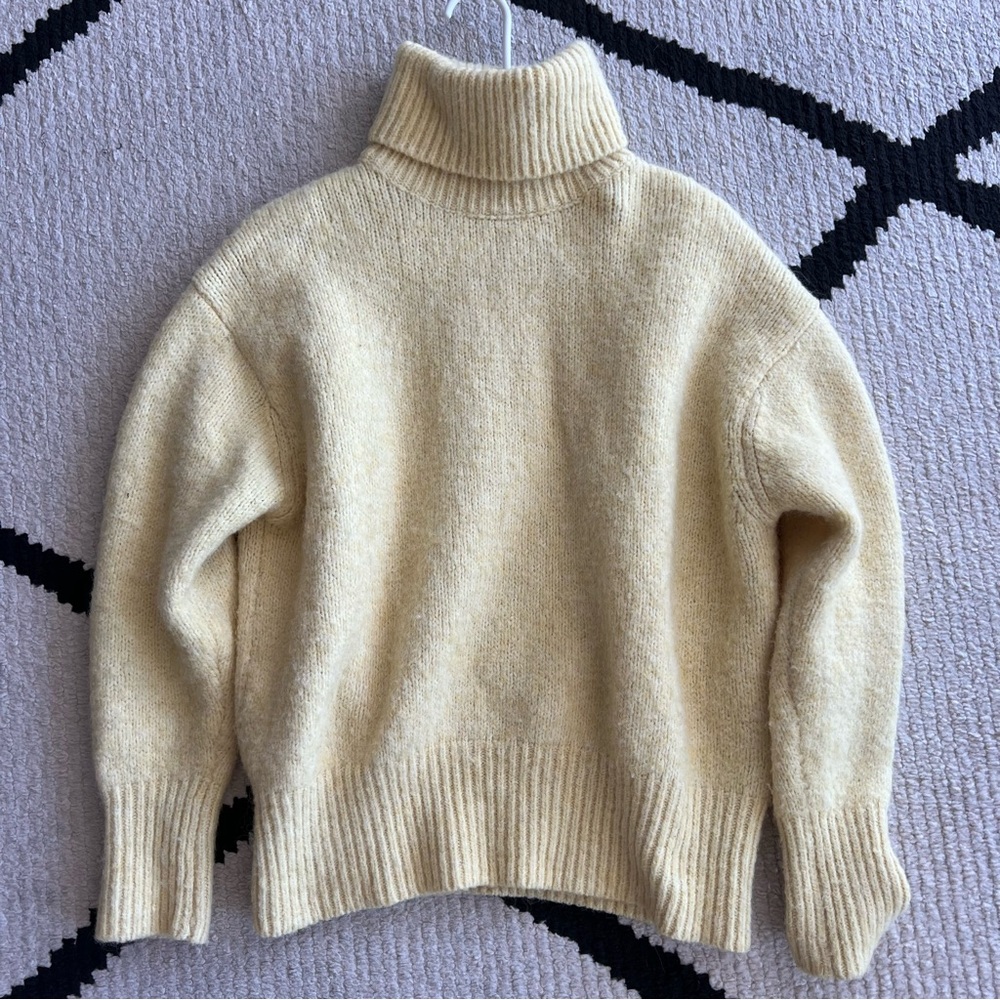 Butter Yellow Zara Turtleneck
